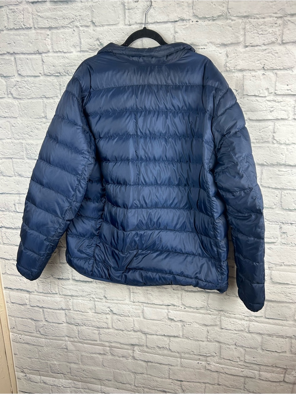 Eddie Bauer EB650 Packable Down Puffer Jacket Navy Blue Full Zip 2XL - Picture 7 of 7